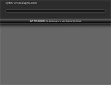 Tablet Screenshot of cyberunlockspro.com